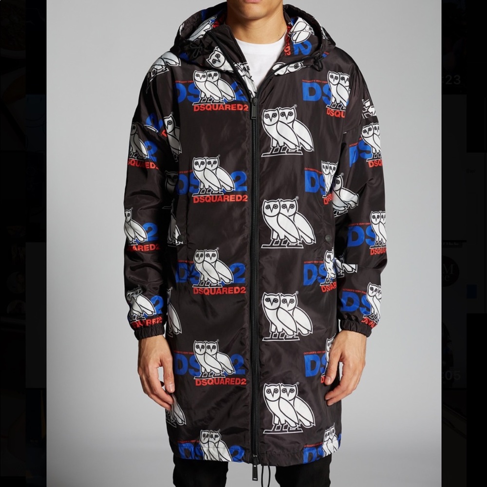OVO X D2 NYLON WINDBREAKER